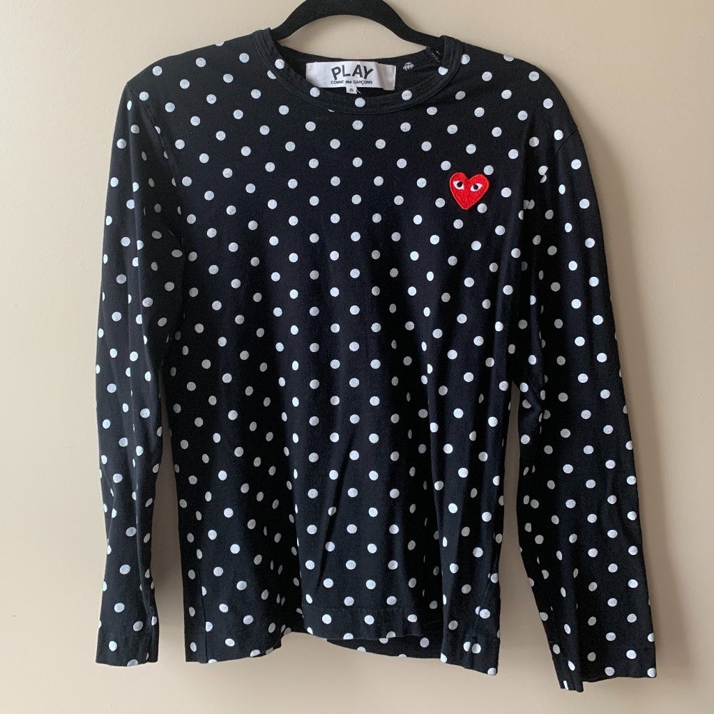 Comme Des Garcons Play Long Sleeve Tee